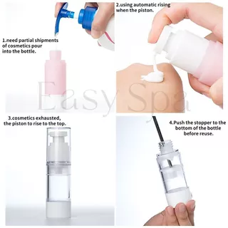 ขวดปั๊มสูญญากาศ ขวดใส่รองพื้น 5ml 10ml 15ml ขวดโลชั่น ขวดสเปรย์สูญญกาศ airless spray bottle ขวดเซรั่ม ขวดน้ำหอมพกพา