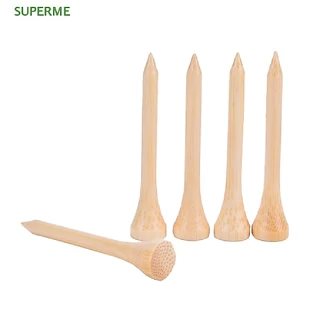 Superme ขายดี ที่ตั้งลูกกอล์ฟ ไม้ไผ่ 4 ขนาด 100 ชิ้น ต่อชุด