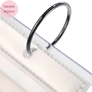 Sweetadore 17 หน้าสติกเกอร์เล็บหนังสือ Decals Organizer ผู้ถือจอแสดงผลเล็บเครื่องมือพลาสติกฟิล์มโปร่งใสเล็บ TH