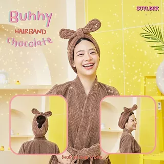 Bunny hairband suvi ผ้าคาดเก็บผม ผ้าคาดผม headband ใส่สบายไม่รั้งศรีษะ