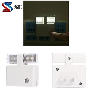 Nightlight ประหยัดพลังงาน LED Night Wall Light ควบคุมโคมไฟอัตโนมัติ 110-240V