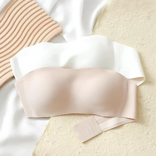 เสื้อในเกาะอก ผู้หญิง SoftBra เสื้อชั้นในไร้โครง ฟองน้ำบาง บราสุขภาพ เนื้อผ้านิ่ม สวมใส่สบาย สีพื้น