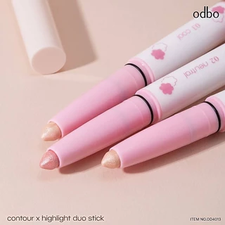 ♦️ของแท้·ส่งด่วน·ถูก♦️Odbo Contour x Highlight Duo Stick #OD4013 โอดีบีโอ คอนทัวร์เอ็กซ์ไฮไลท์ดูโอ้สติ๊ก x 1 ชิ้น dayse