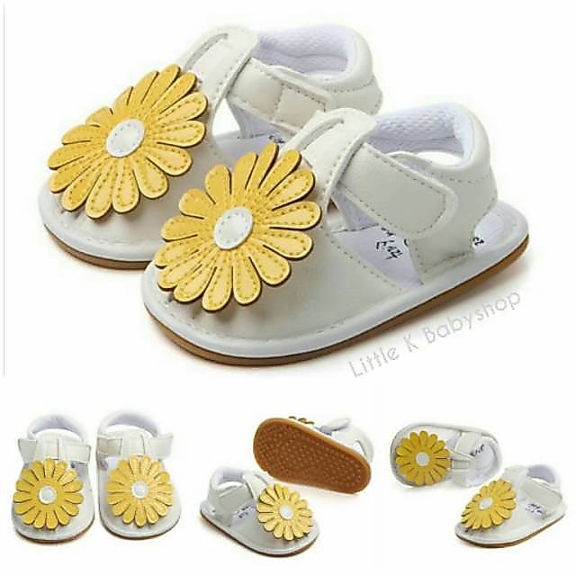 MY FIRST SHOES SUNFLOWER - สีขาว