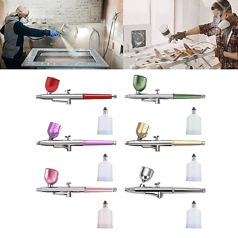 BT Airbrush Set Air Airbrush Paint Tool ทําความสะอาดง่ายสําหรับรถยนต์
