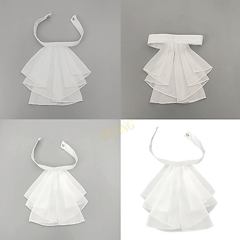 XGB Ruffle Jabot Collar Choker Collar สําหรับการแสดงบนเวทีจัดแต่งทรงผมและคอสเพลย์