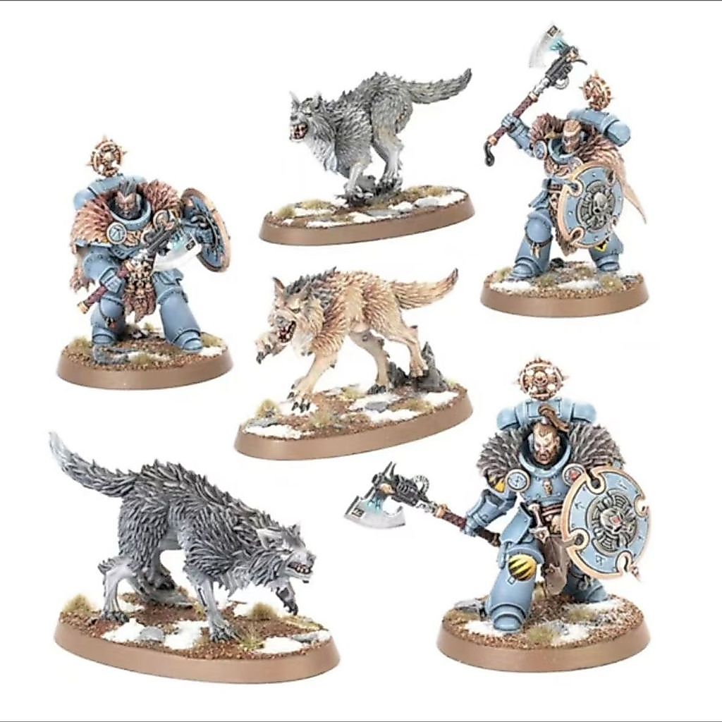 Space Wolf Wolf Guard รุ่นแรกเรซิ่นสีขาว