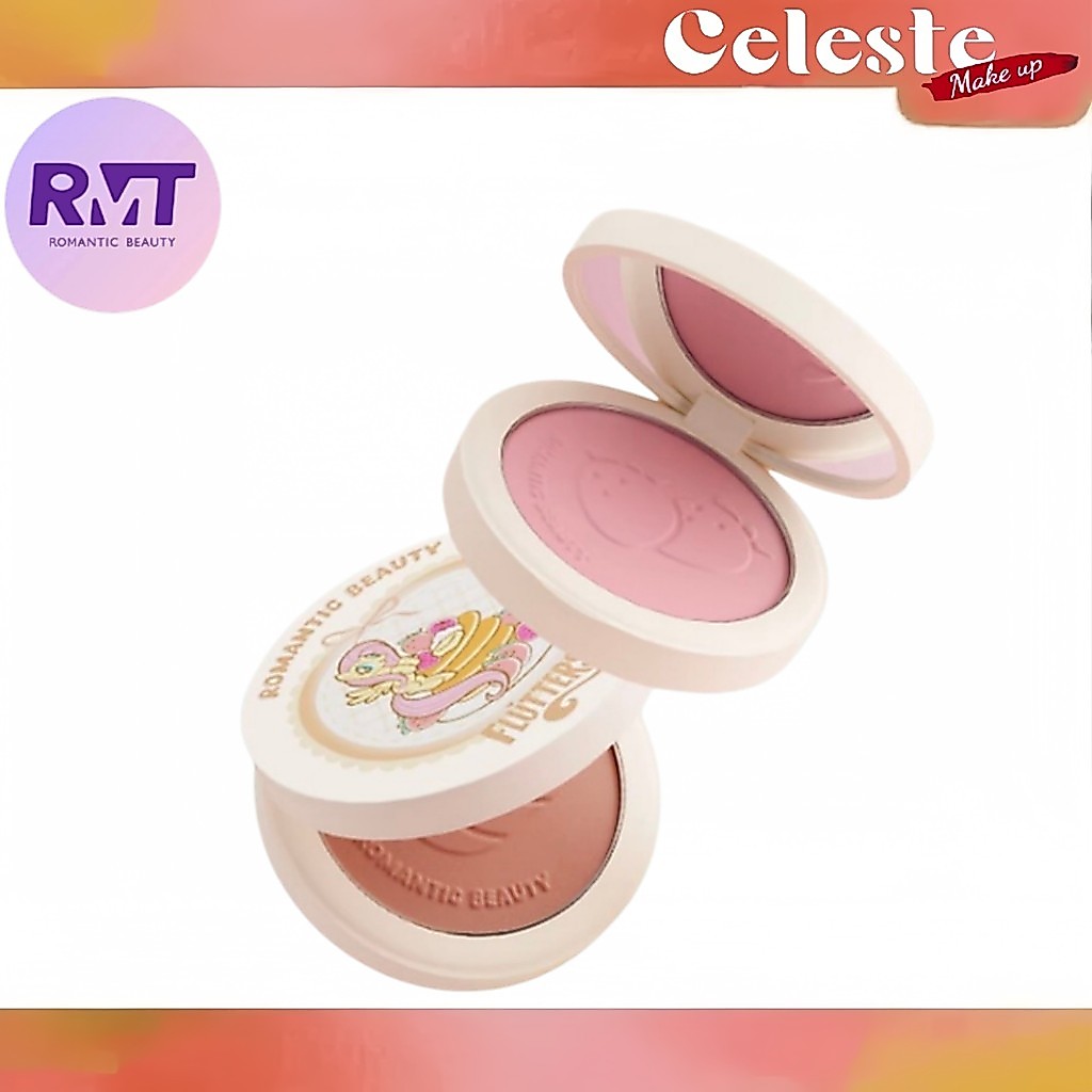ROMANTIC BEAUTY Powder Brush x MY LITTLE PONY Monochrome Blush Blush on Purple Blush Pink Brightenin