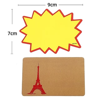 ⭐แพ็ค 50แผ่น⭐💯ป้ายราคา มินิ 9x7Cm.📌เลือกแบบ ✅พร้อมส่งในไทย ป้ายโฆษณา ป้ายเซลล์บอกราคา