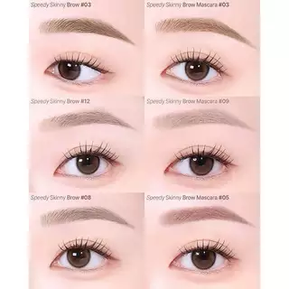 (NEW) Speedy Skinny Brow Mascara 3g. มาสคาร่าปัดขนคิ้ว อัพลุคให้ดูละมุน มาสคาร่าปัดคิ้วมาเบล