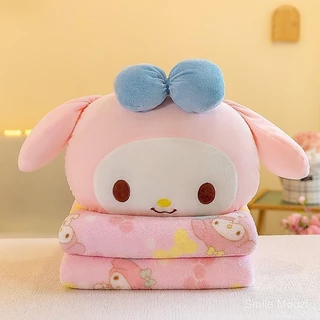 หมอนกอดที่นิยมในโลกออนไลน์หมอนอิงแบบใช้คู่หมอนอิงข้างเตียงสาวนอน Kuromi พักกลางวันของขวัญปีศาจน้อยสำหรับสาวๆ