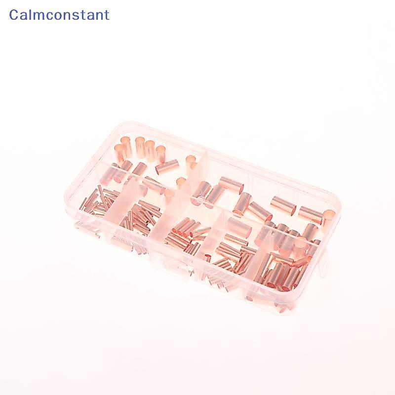 Ca> 125/250/414/578 ชิ้น Non ฉนวนไฟฟ้า Butt Terminal Assortment ชุดลวด Ferrules ชุด 7 ขนาดทองแดง Cri
