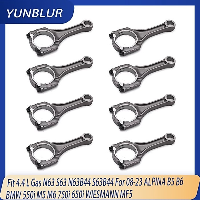 8pcs Engine Connecting Rod Kit Fit 4.4 L Gas N63 S63 N63B44 S63B44 For 08-23 ALPINA B5 B6 BMW 550i