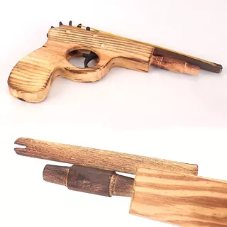 (AK13) พร้อมส่ง ปืนไม้ ปืนของเล่น ยิงหนังยางได้จริง ของเล่นเด็ก ขนาด 9 นิ้ว