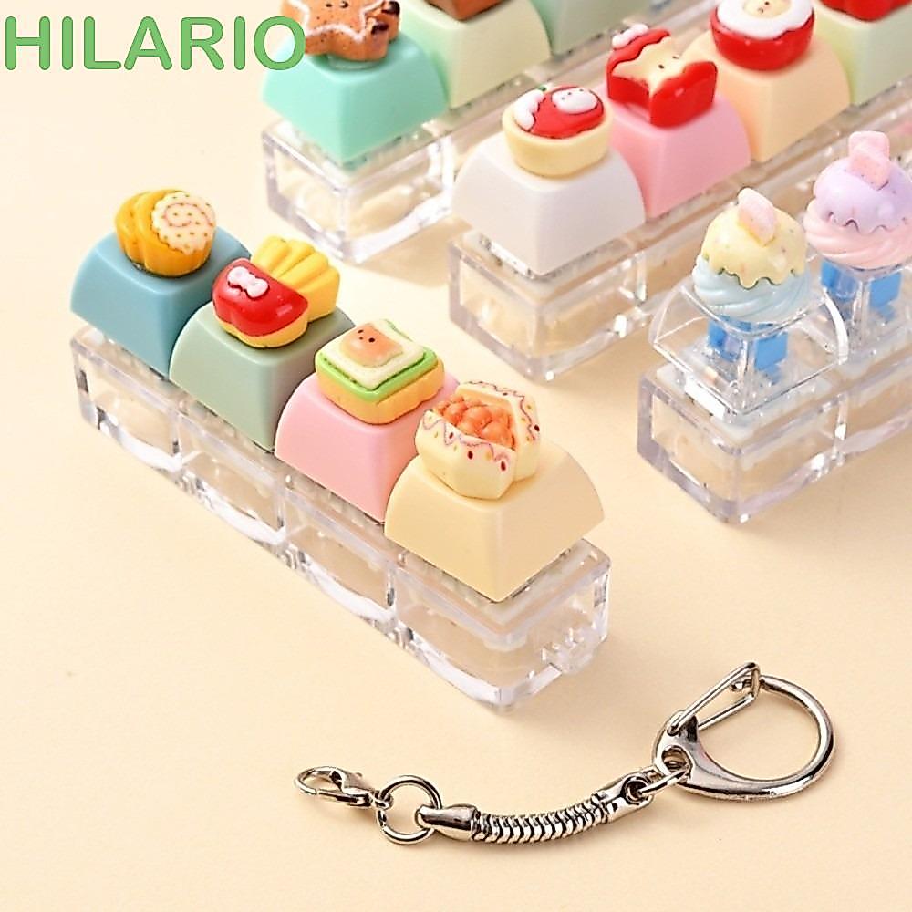 HILARIO Keycap Fidget พวงกุญแจ, Clicker Bear Keycap คีย์บอร์ด Clicker ของเล่นพวงกุญแจ, Fidget พวงกุญ