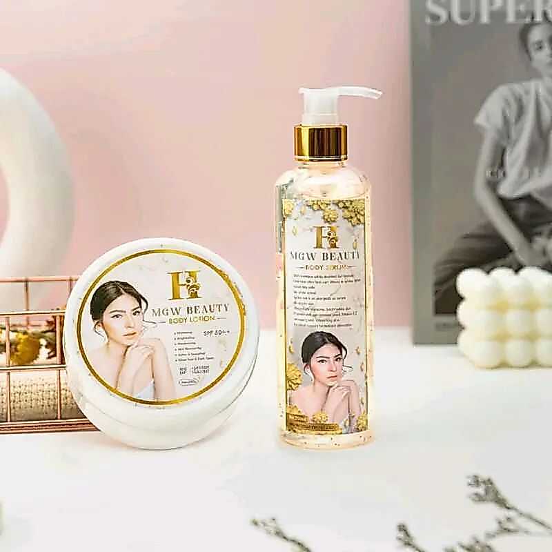 เซ็ตดูแลผิวmagic เซ็ทครีมเมจิกไวท์ MGW BEAUTY BODY LOTION & SERUM
