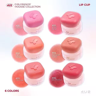 4U2 GIRLFRIENDS' MOUSSE LIP CUP - ลิปกระปุก ลิปมูส ลิปติดทน ลิปสติก lipstick 4U2 ลิปบลั