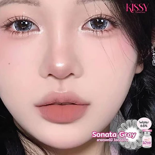 บิ๊กอายส์ลายดอกไม้ sonata / sunflower / Selena/jasmine gray รุ่นดอกไม้สีเทา kissylens