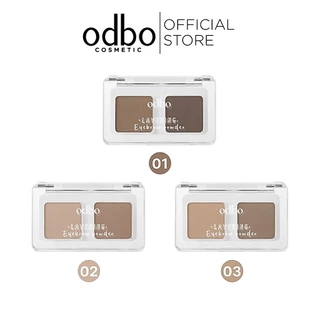ODBO OD7018 Layering Eyebrow Powder โอดีบีโอ เลเยอร์ริ่ง อายบราว พาวเดอร์ 2.6g - Cosmetic