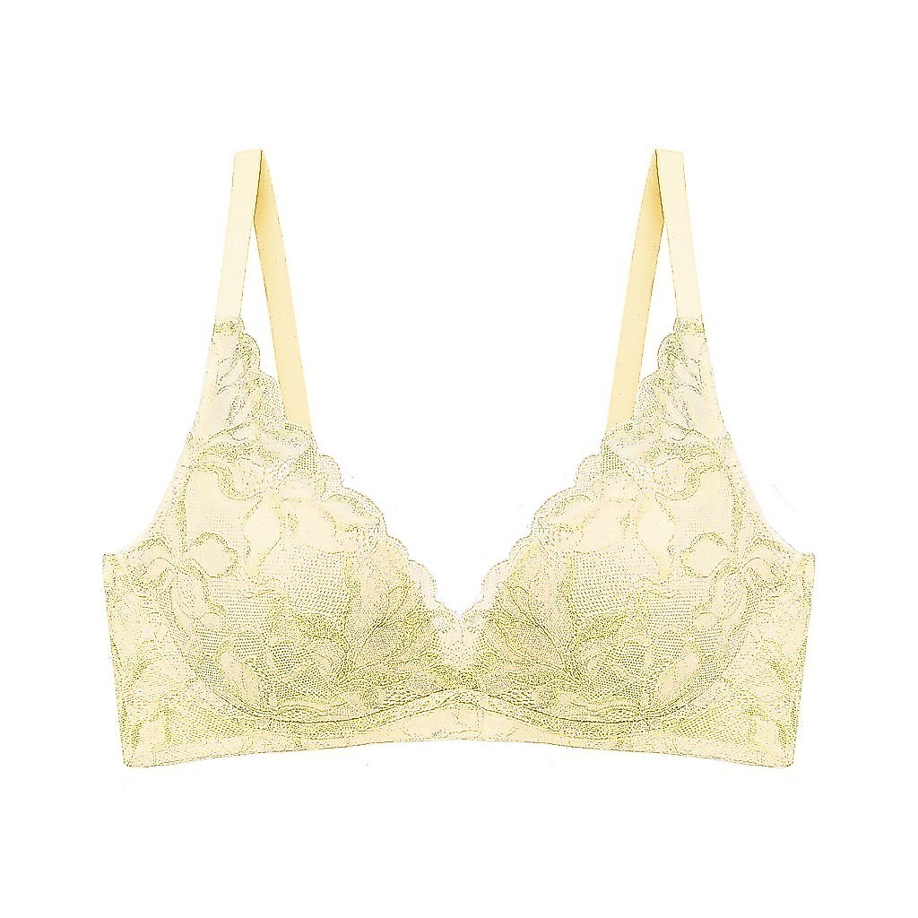 Triumph เสื้อชั้นในไม่มีโครง 10218433 Magnolia Lace HU DV 02-R สีเหลืองอ่อน 0038