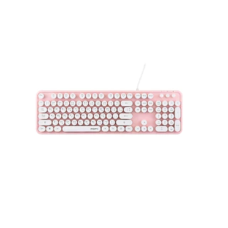 MOFII SWEET K Wired Retro Keyboard - LIPPINK/LIPBLUE/LIPWHITE/LIPPURP/LELIPGREEN/LIPMILKTEA/PINKMILK