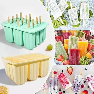 แม่พิมพ์ไอศกรีมซิลิโคน12ช่องมีฝาปิดถาดทำไอติมแบบปล่อยง่าย พร้อมส่ง