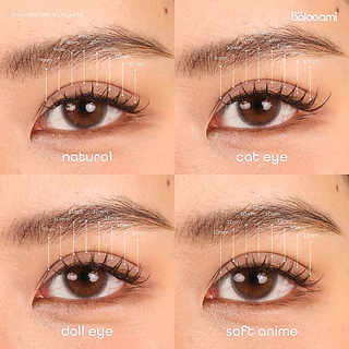 [เซ็ตขนตากาวในตัว]balooami self-set lash kit ขนตากาวในตัว+เจลล็อคขนตา รายวัน 100 ช่อ