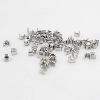 Zipper Top & Bottom Repair Kit – 50 Pcs Zipper Stopper Set (Silver/Golds) #3 #5