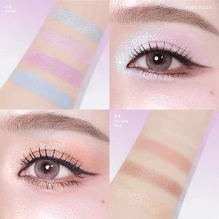 ถูก/แท้/มีไลฟ์ พาเลทท์ MEILINDA Glitter On Shadow Palette อายแชโดว์ พาเลทตา ทาตา เนื้อโมจิ เนื้อแมท ชิมเมอร์ ติดทน