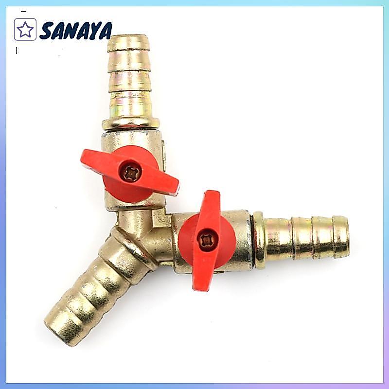 Dwi ทีออฟทองเหลือง3ทาง Y ปิดบอลวาล์ว3/8 "10มม. น้ำมันแก๊สน้ำมัน