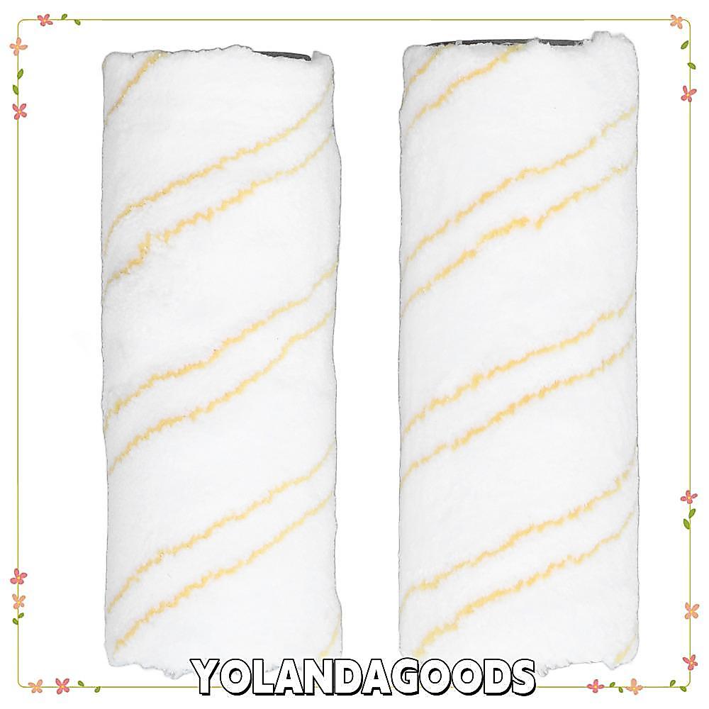 YOLANDAGOODS1 2PCS แปรงลูกกลิ้งทําความสะอาดพื้น,สีเหลืองล้างทําความสะอาดได้ Hard Floor Cleaner Rolle