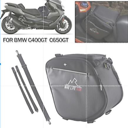 รถจักรยานยนต์กันน้ําสกู๊ตเตอร์เหยียบกระเป๋าสําหรับ BMW C400GT C650GT สําหรับ Yamaha TMAX 530 560 กลา