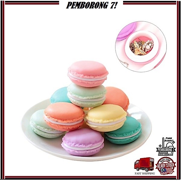 Macaron Mini Jewelry กล่องเก็บคอนแทคเลนส์ 马卡龙茶具具