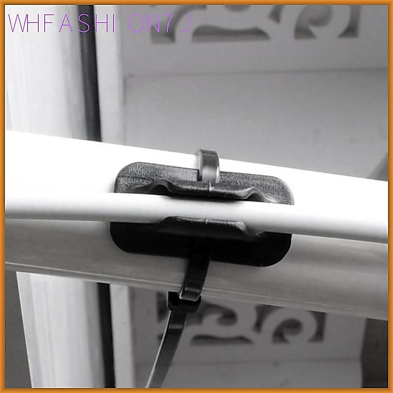 [whfashion7j] 4 ชิ้นผู้ถือสายจักรยาน MTB ท่องเที่ยวคลิป Clamp Zip Ties Tidy เบรคเกียร์
