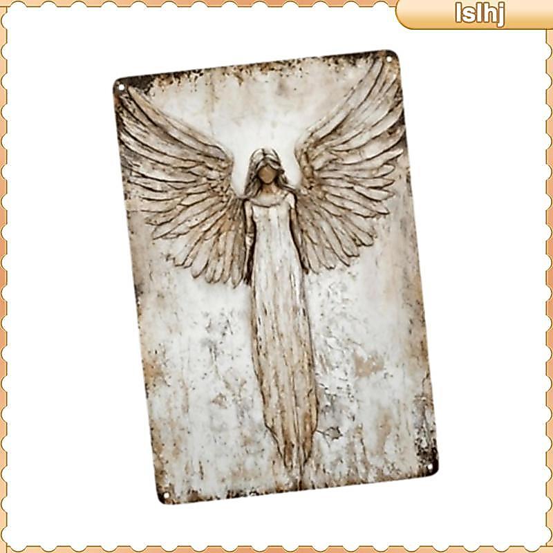 [Lslhj] 2-4 แพ็ค Angel Wall Decor ของขวัญ Angel Wing Sign สําหรับห้องโถงห้องครัว Farmhouse