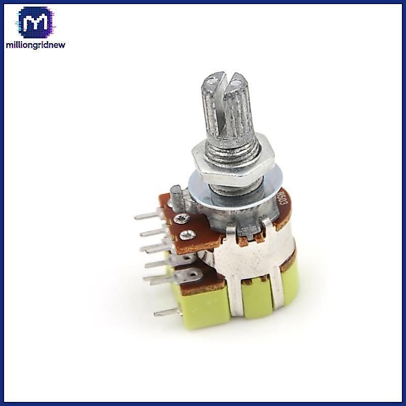 [ล้านgridnew] B50K 50K Dual Linear Taper Volume Control Switchesometer Switch WQL
