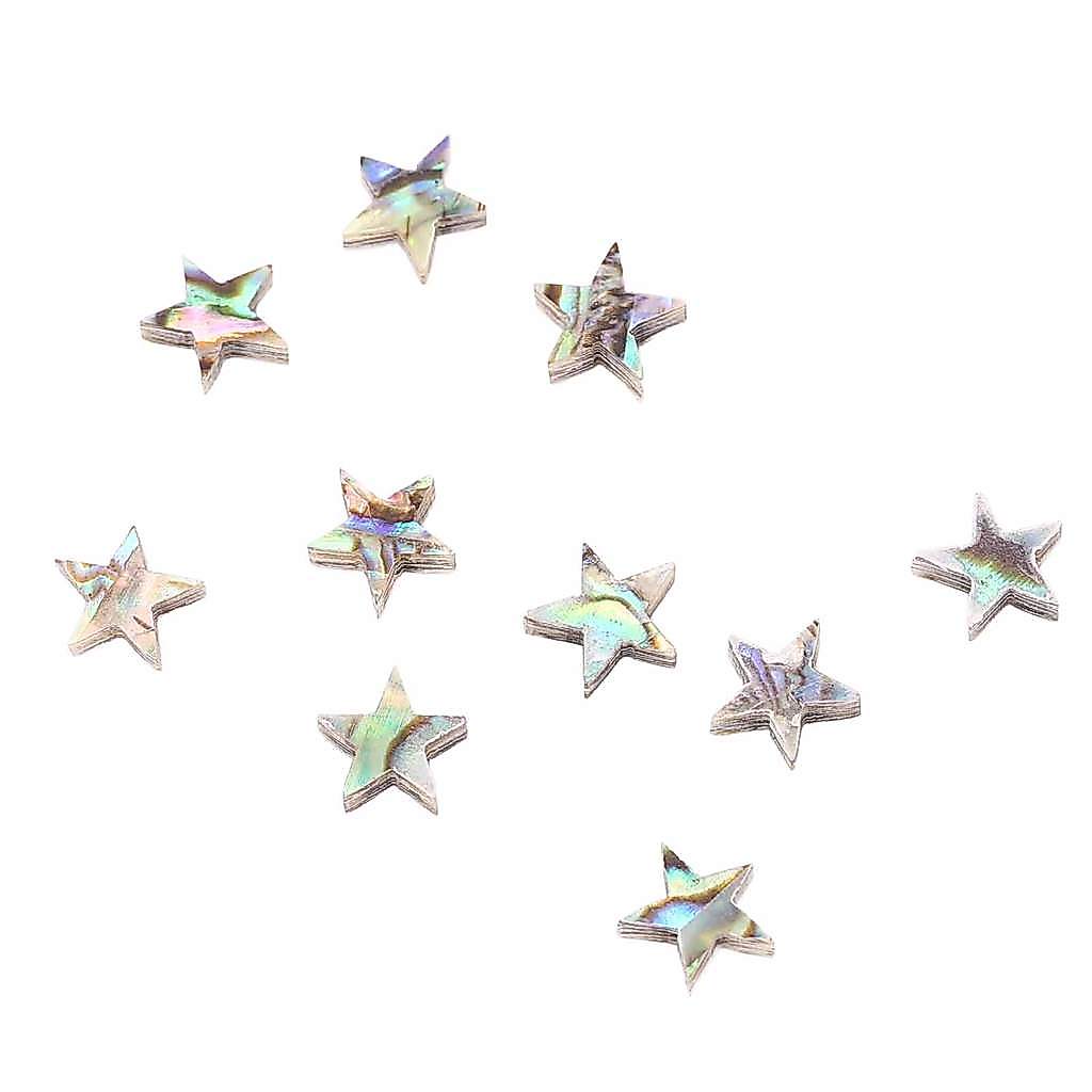 10PCS Inlay กีตาร์ Tone Point Abalone Shell ทนทานคอ Decal Fretboard Marker