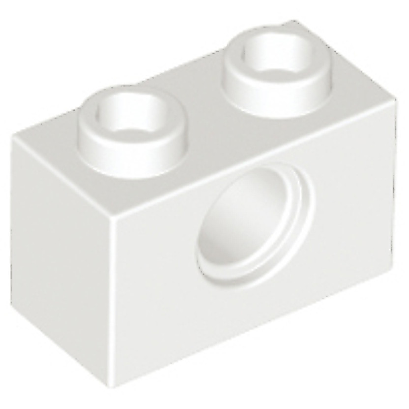Brick2cube Part - Technic, Brick 1 x 2 with Hole - 3700