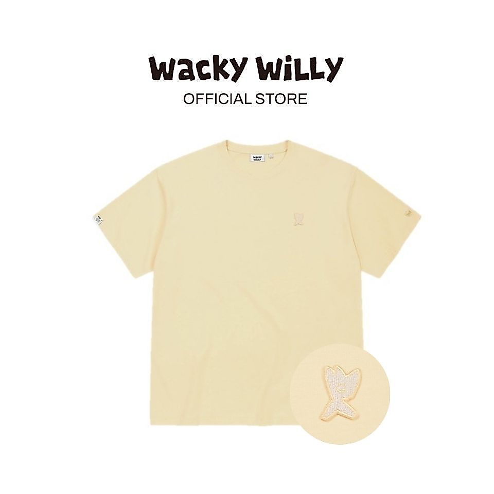 WACKY WILLY เสื้อยืดรุ่น Kiky Wappen Short Sleeve T-Shirt Yellow (80163OKKSSU_S6YLXX)