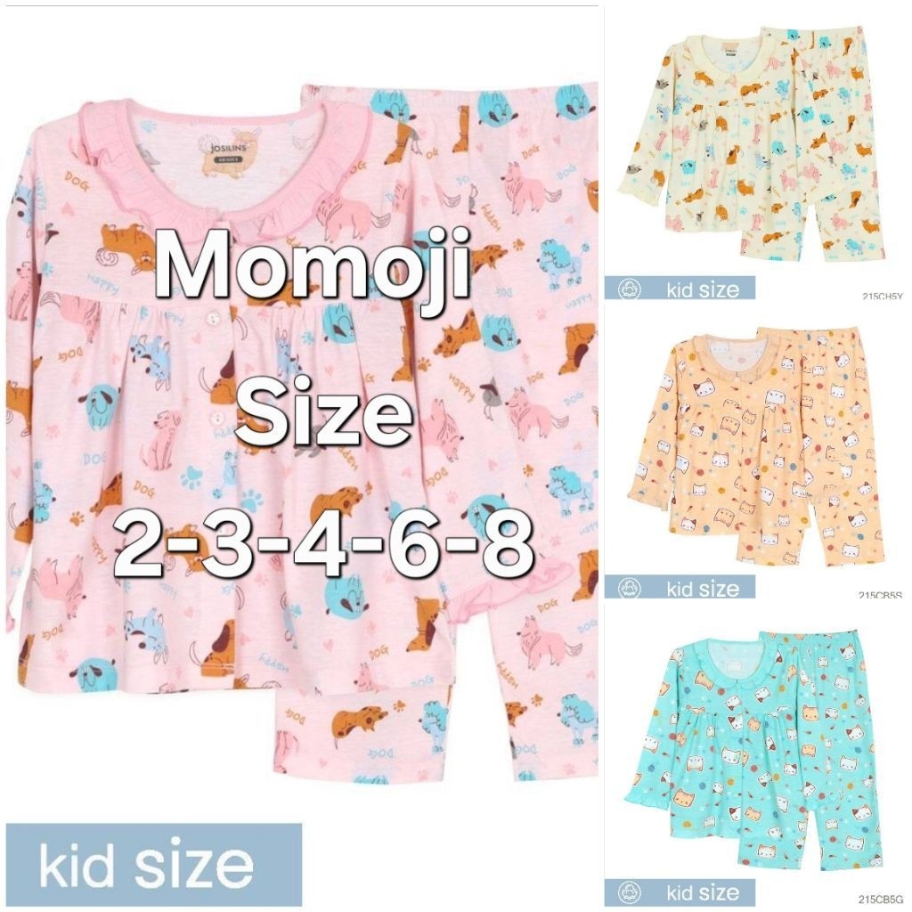 Josilins(Momoji) ชุดนอนเด็กหญิง Size 2-3-4-6-8