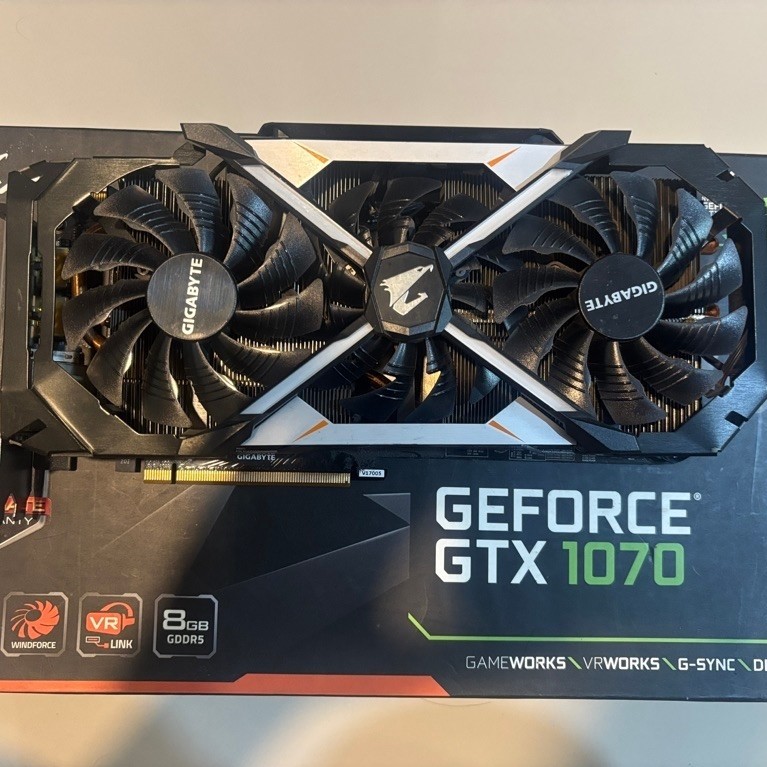 การ์ดจอ GIGABYTE GeForce GTX 1070 8G มือสอง
