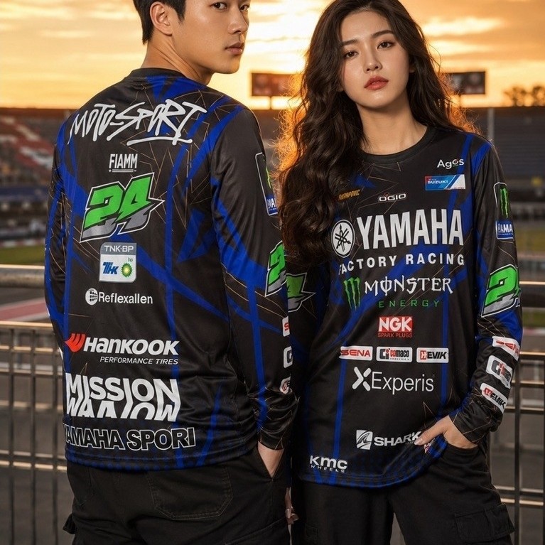 เสื้อกีฬาแขนยาว YAMAHA MONSTER 24 ผ้า Micro Sport