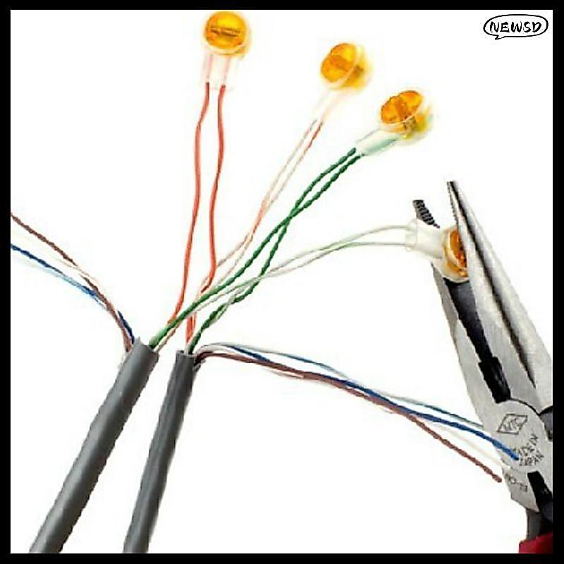 NEWSD 200 ชิ้น Rj45 Connector Crimp การเชื่อมต่อ Terminals K1 Connector สายไฟกันน้ํา DDC