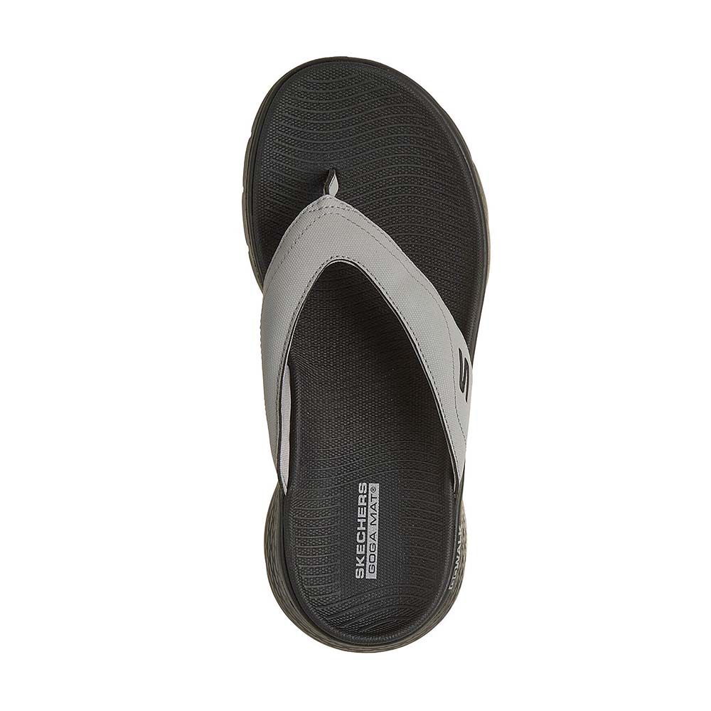 Skechers صندل رجالي GOwalk Flex — رمادي وأسود — صورة 4