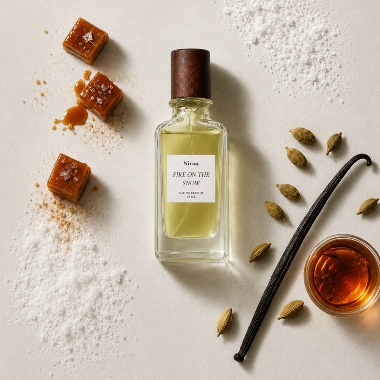 น้ำหอม Niran กลิ่น Fire on the Snow ขนาด 10ml และ 55 ml *กลิ่นฟิลกู้ดคาราเมลไหม้ๆ
