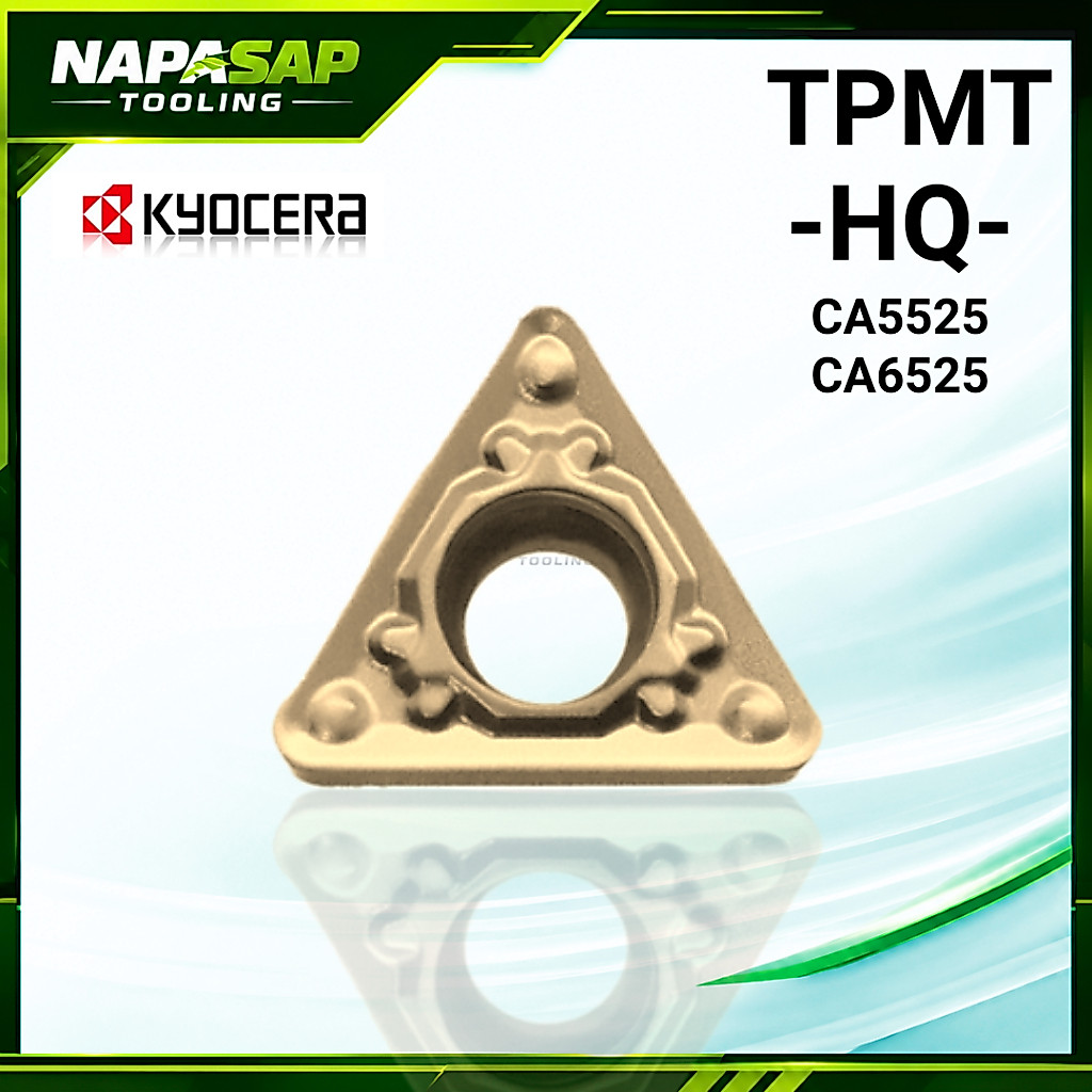 TPMT090204HQ TPMT110304HQ CA5525,CA6525 10pcs/box เม็ดมีด insert เม็ด T09 T11 สำหรับงานเหล็ก และ สแต