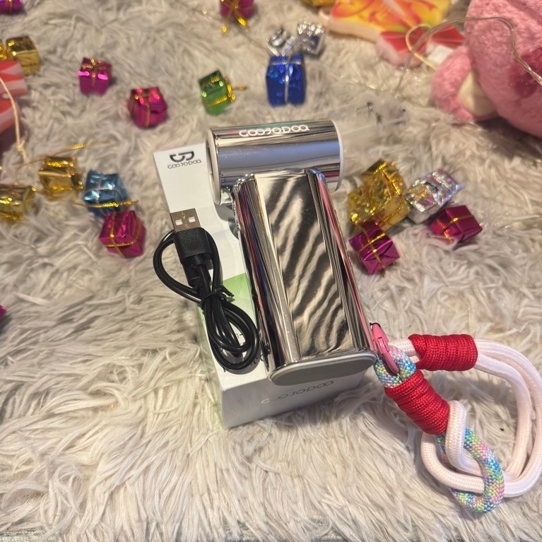 Use like new GOOJODOQ พัดลม มินิ พกพา GFS007 silver