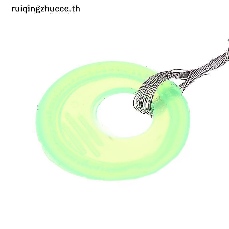 [ruiqingzhuccc] 600 ชิ้น/100 กลุ่มยางลอย Stopper ตกปลา Bobber Stopper Float Oval Bean Space สายตกปลาลอยสําหรับ Lakes Rivers Sea [TH]