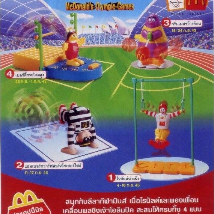 ของเล่นแม็คโดนัลด์ ชุด olympics 2000