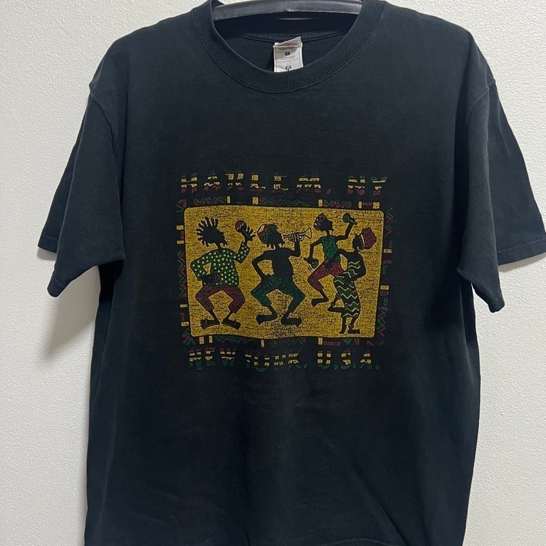 เสื้อยืดมือสอง เรกเก้ ชนเผ่า 90‘s "Harlem, NY"